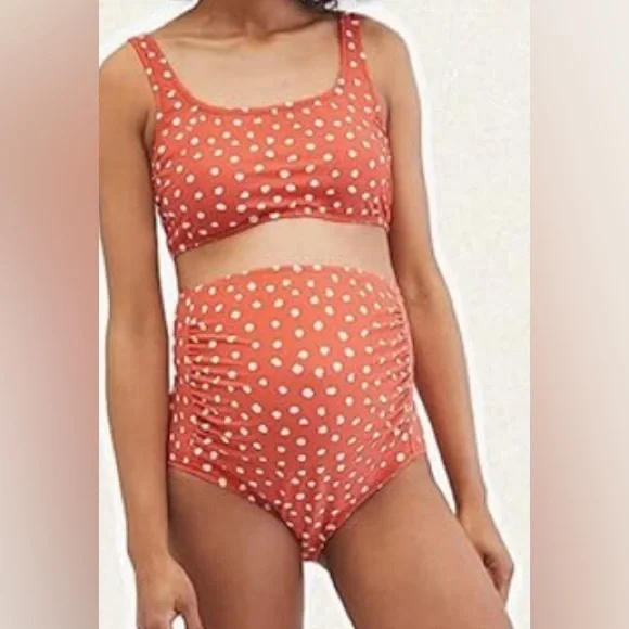 Motherhood Maternity 2-Piece Bathing Suit, Sz L, NWT - Picture 1 of 4